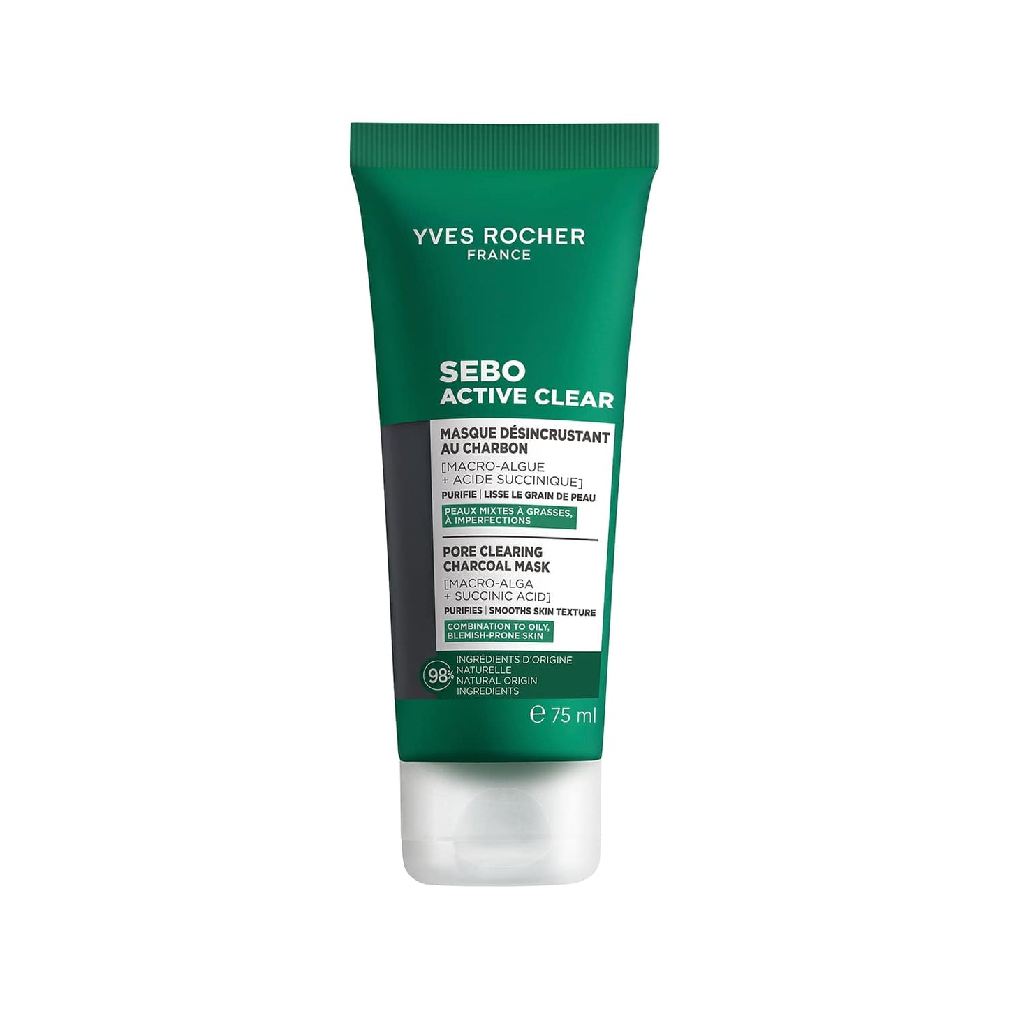 Deep cleansing mask with charcoal