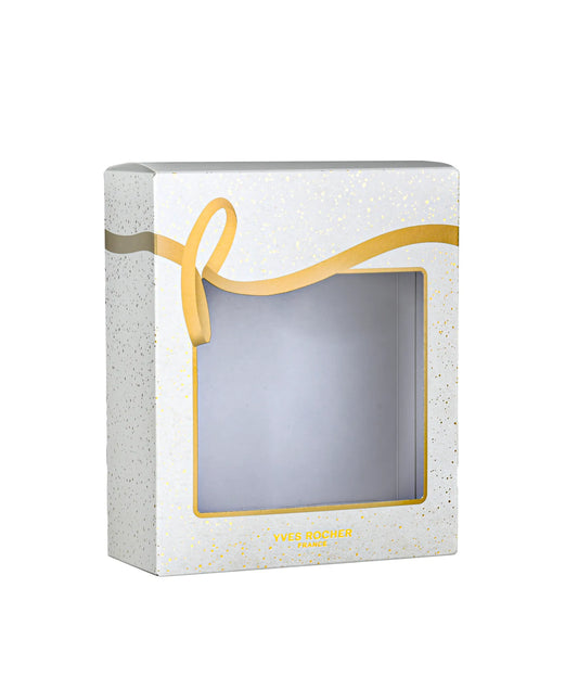 Bela poklon-kutija sa zlatnim detaljima veća