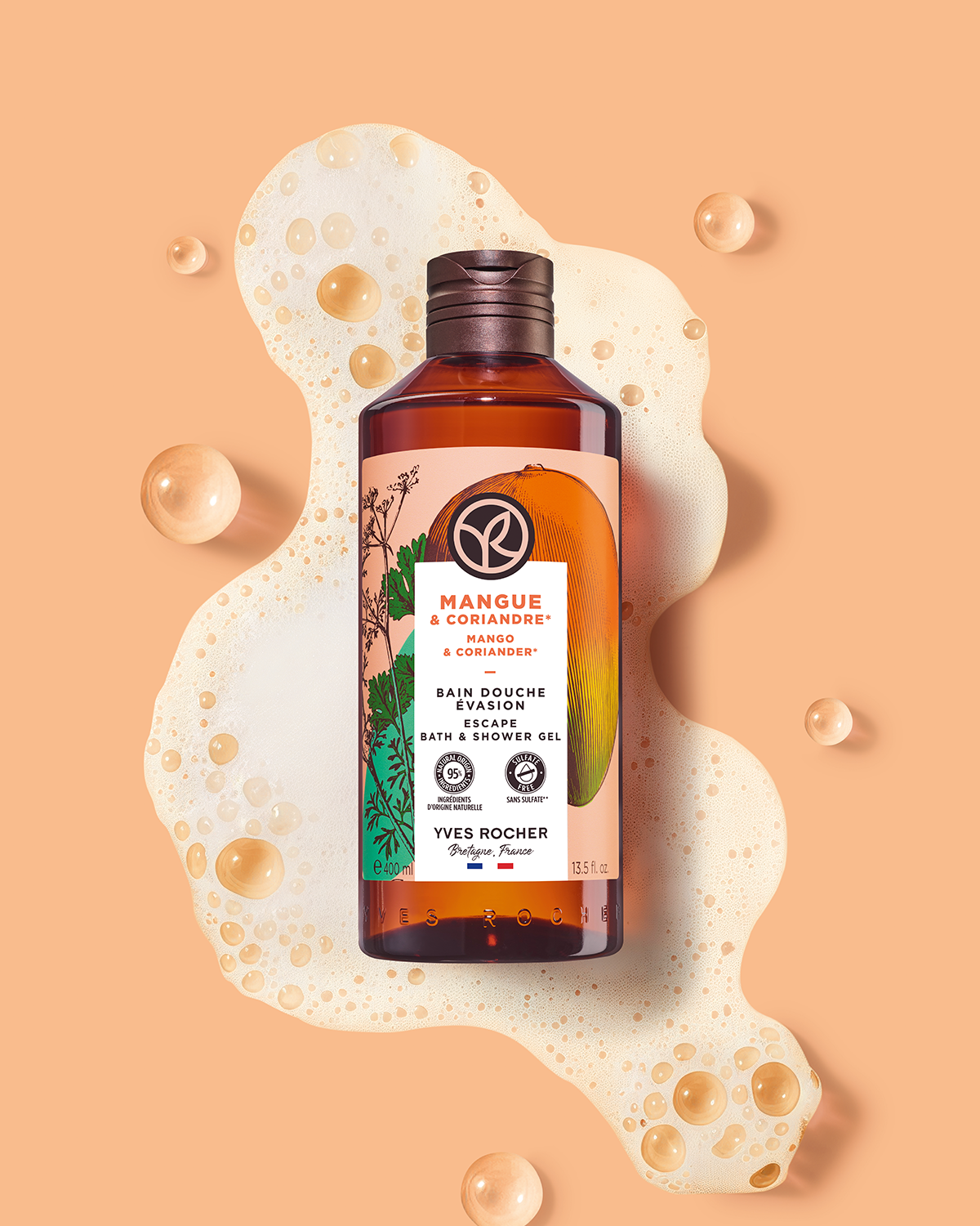 Shower gel mango and coriander