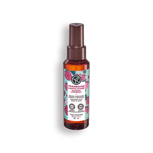 Raspberry and mint scented water