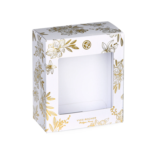 Bela ukrasna kutija sa zlatnim motivima