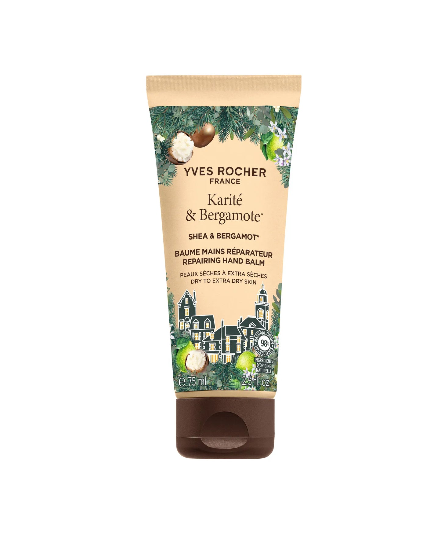 Obnavljajući balzam za ruke Ši buter i Bergamot