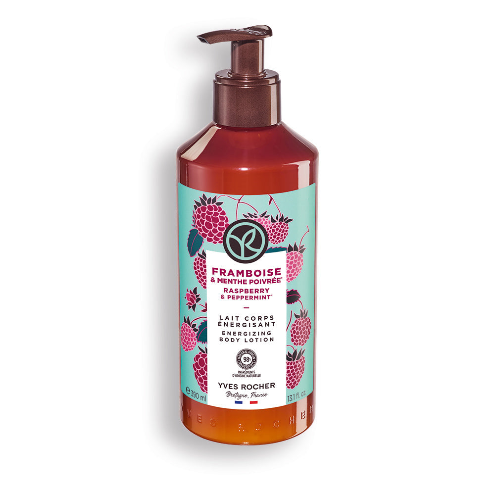 Raspberry and mint body lotion