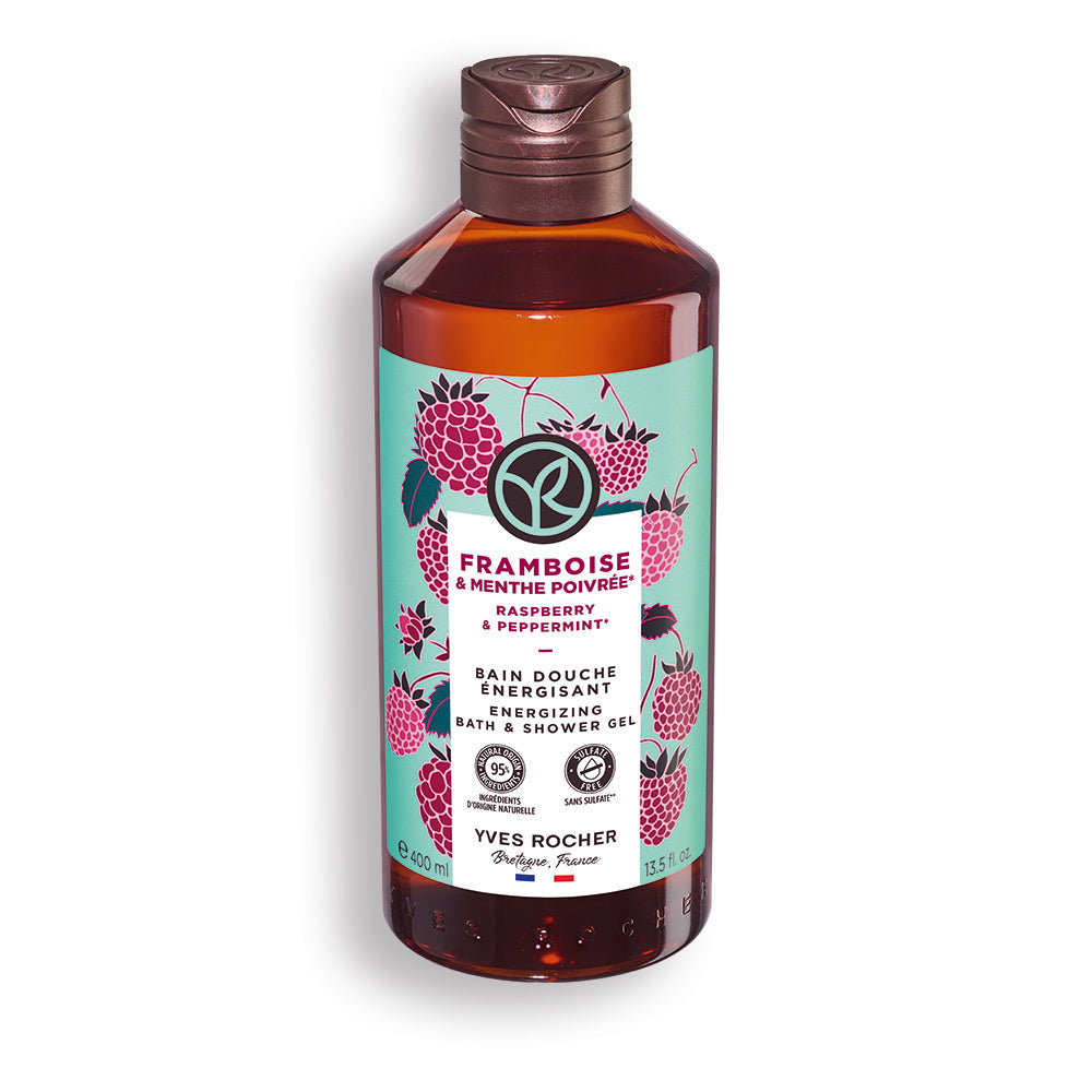 Raspberry and mint shower gel