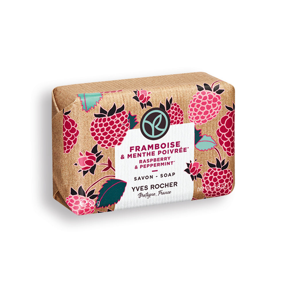 Raspberry and mint soap