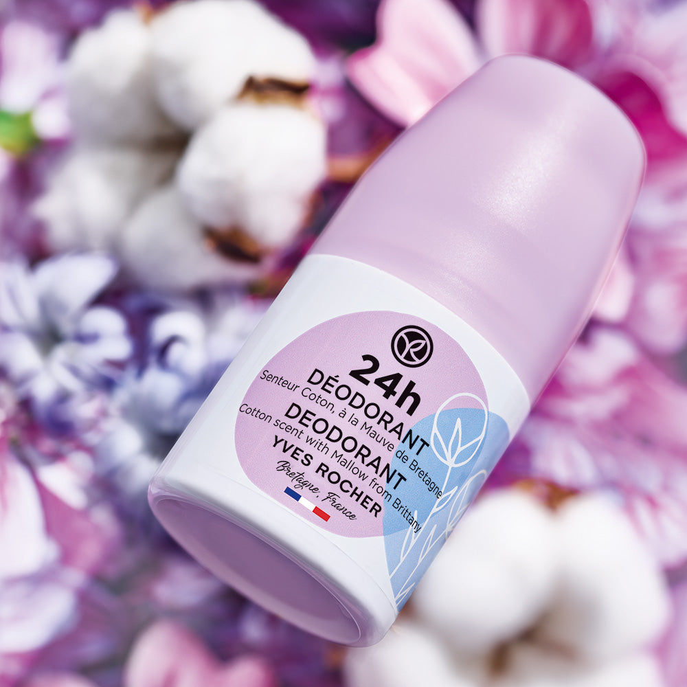 Deodorant with 24h protection cotton and marshmallow