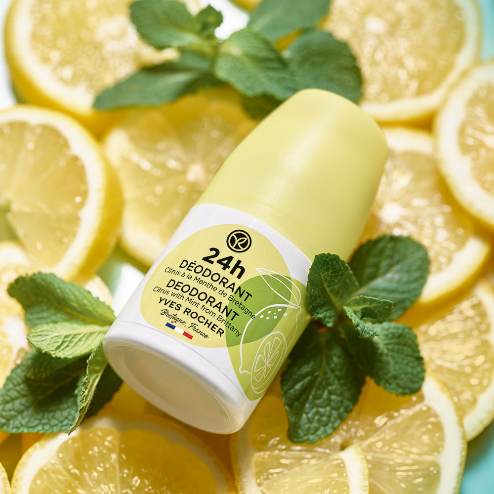 Deodorant with 24h lemon and mint protection