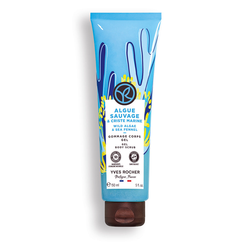 Algae and fennel body scrub gel