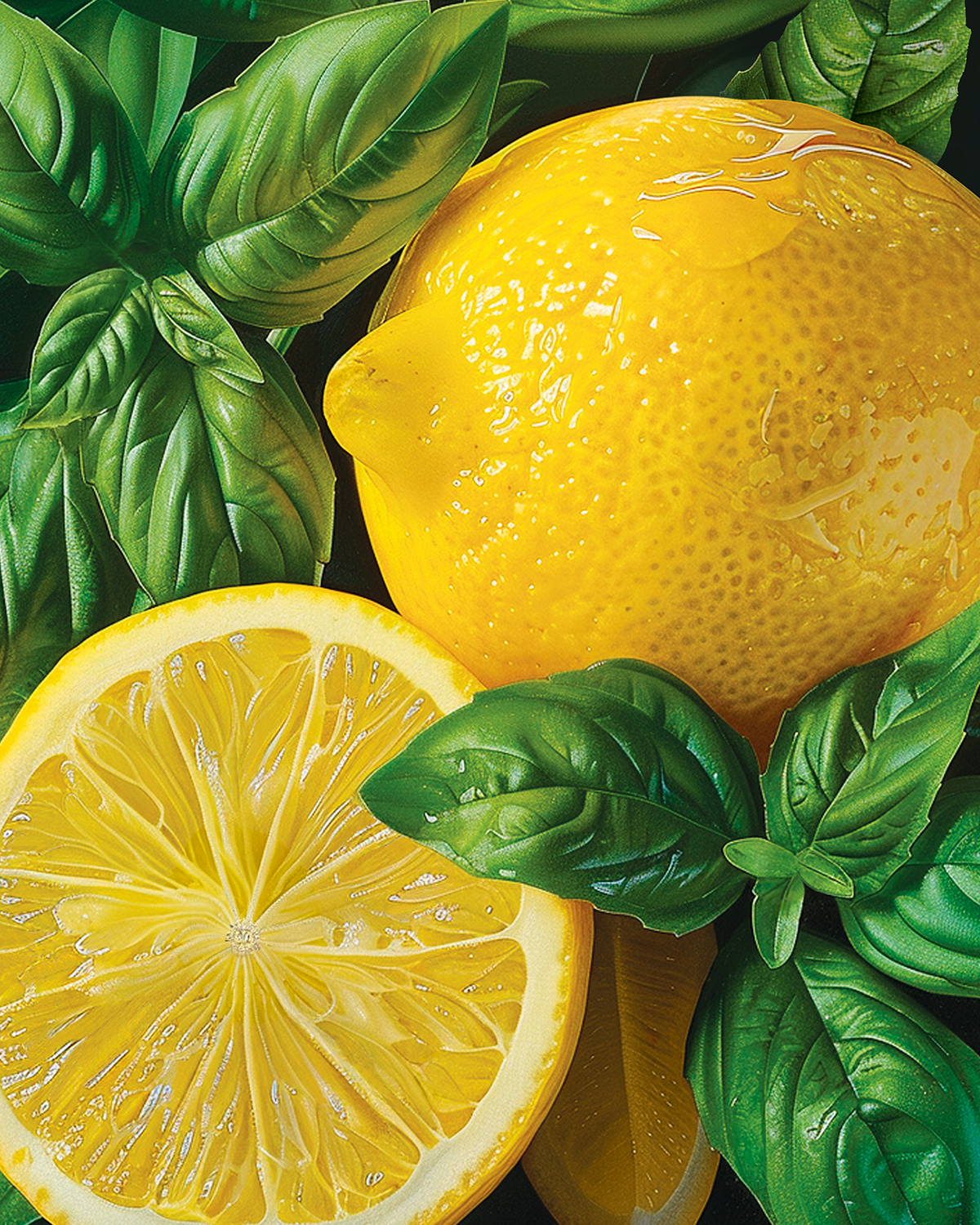 Shower gel lemon and basil