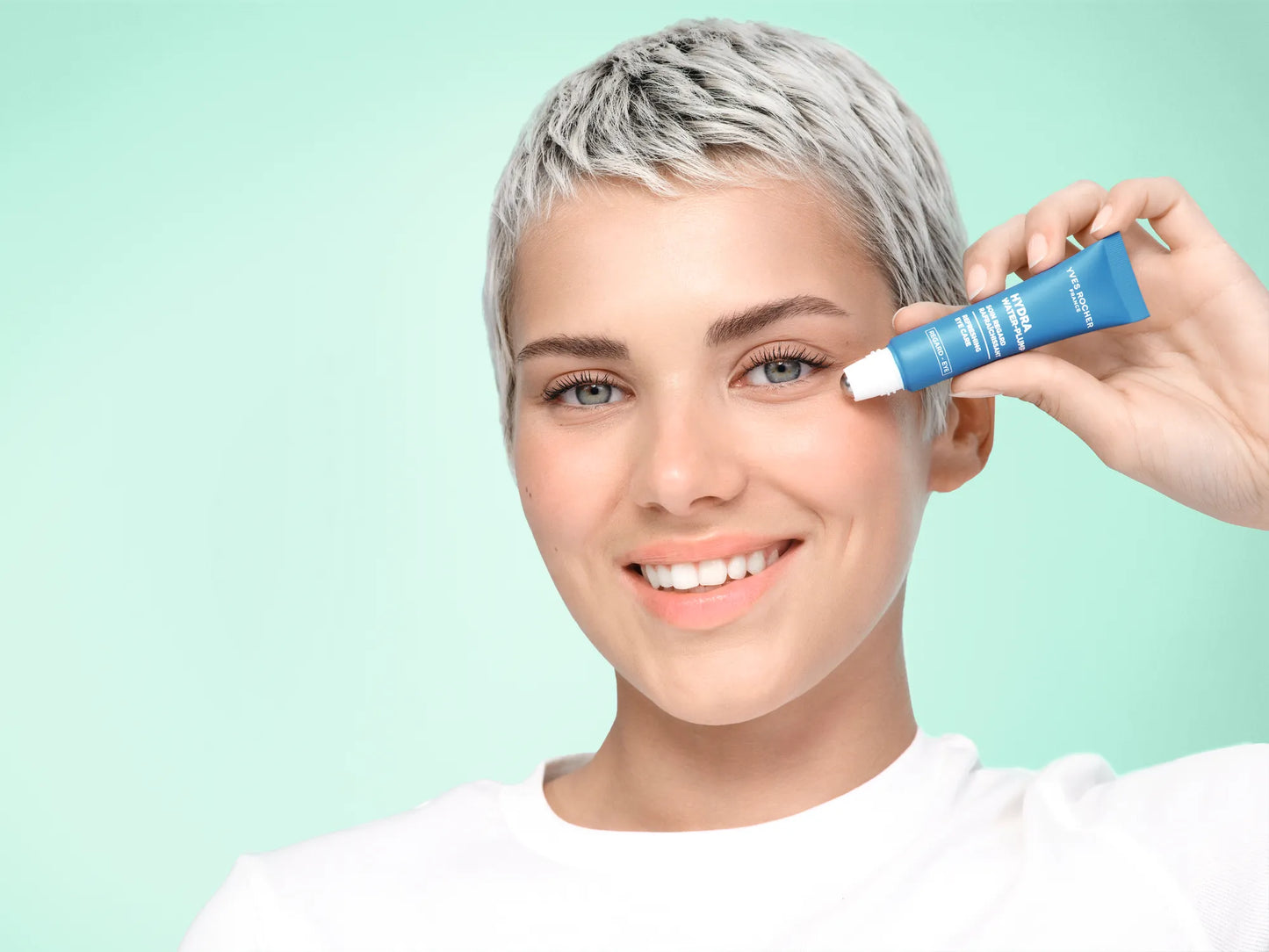 Refreshing gel for dark circles and around the eyes