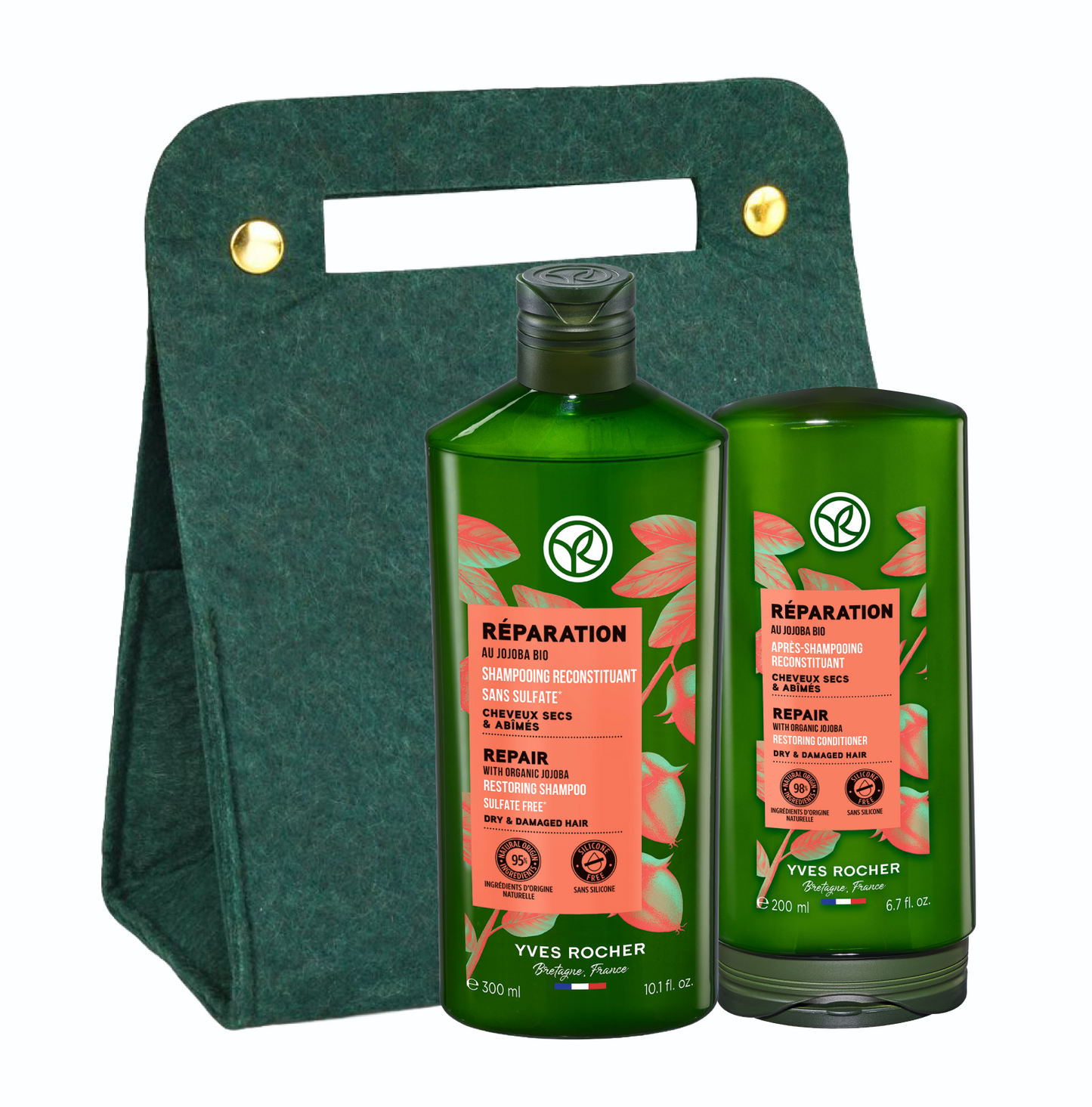 Set za suvu i oštećenu kosu sa jojobinim uljem