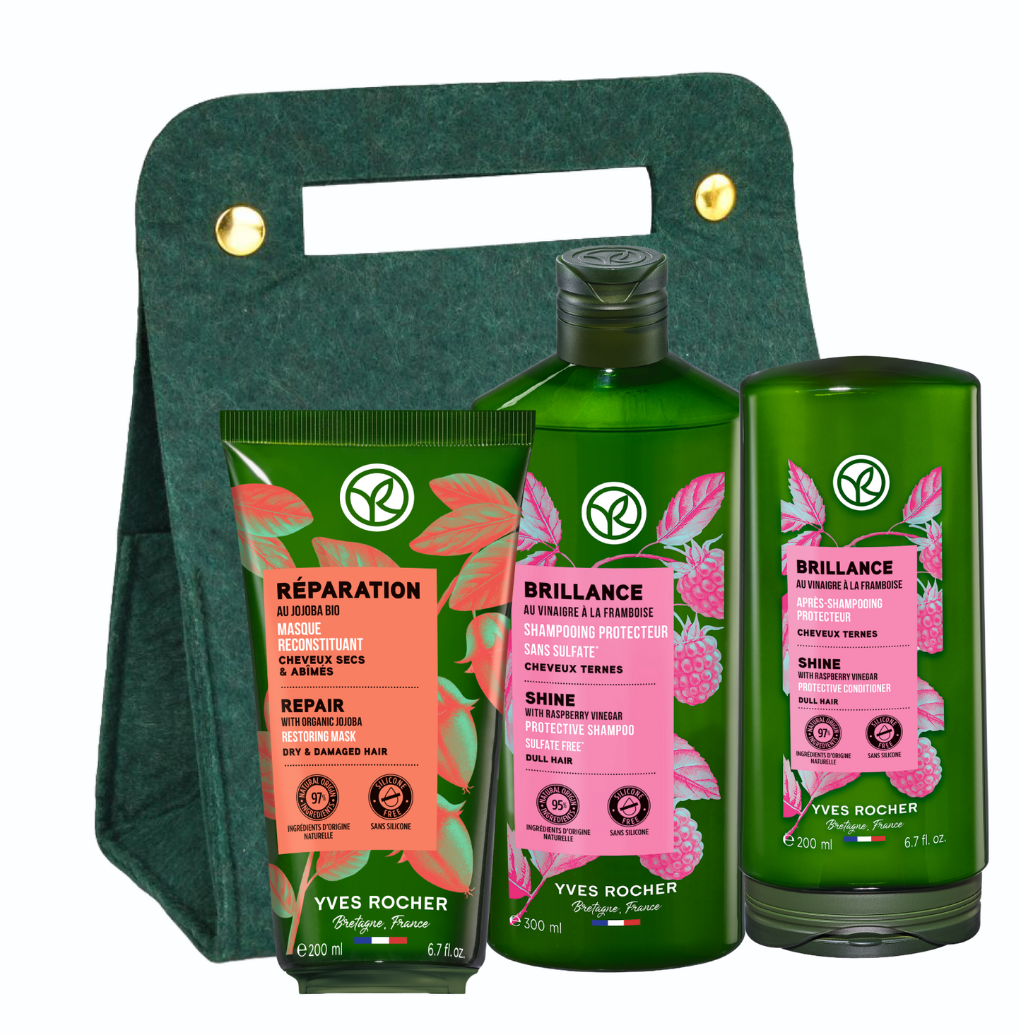 Plišana zelena poklon-torbica