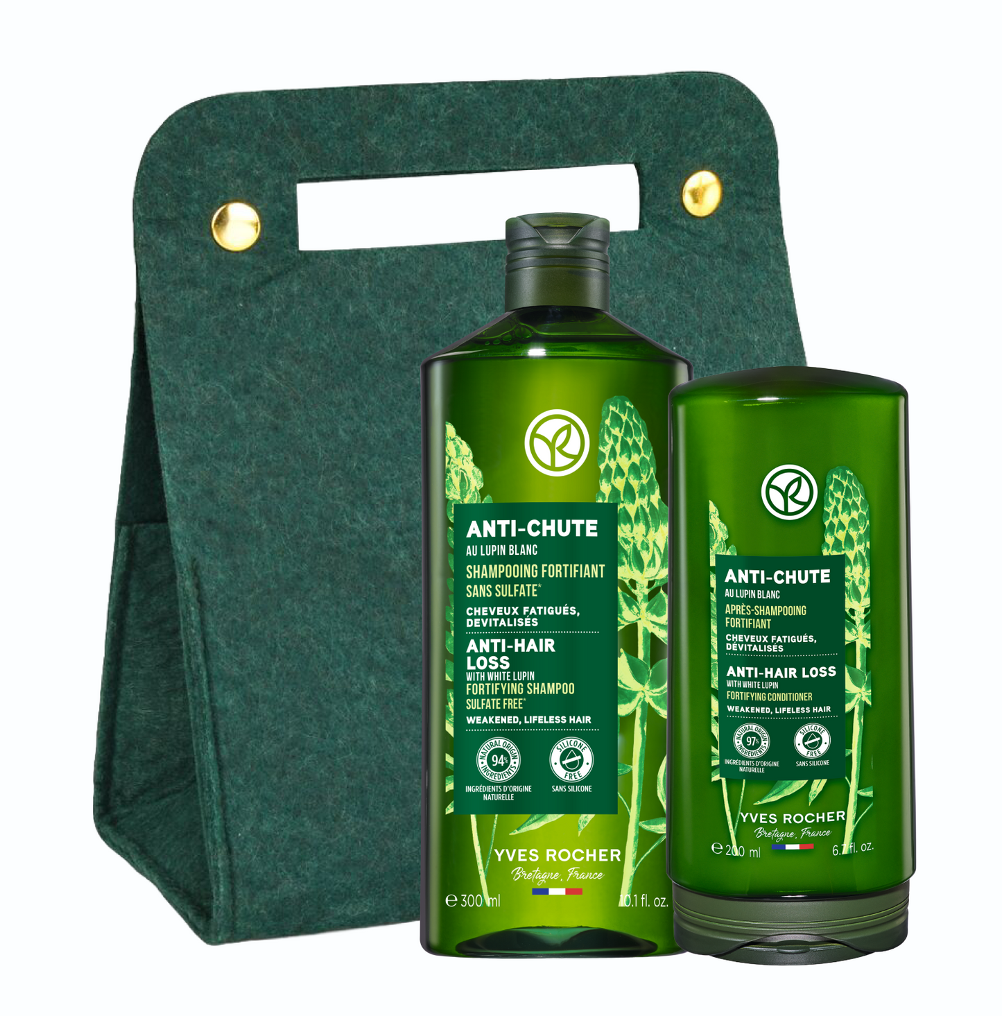 Set za gušću kosu: prirodna snaga protiv gubitka kose